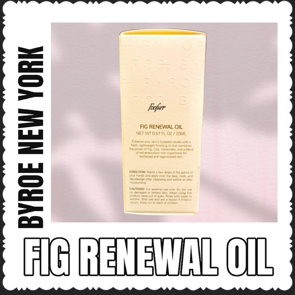 BYROE NEW YORK FIG RENEWAL OIL BNIB - Picture 5 of 9